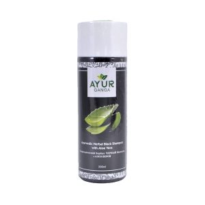Ayurvedic Herbal Black Shampoo with Aloe Vera AYUR GANGA
